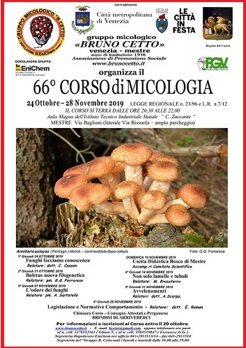 68° Corso di Micologia