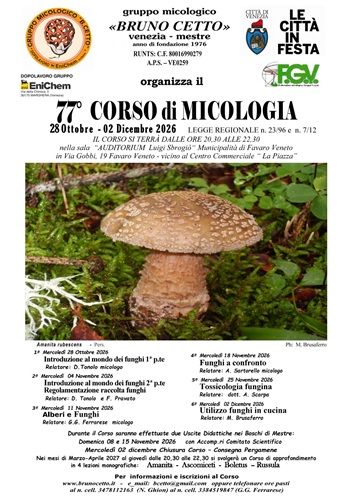 77° Corso di Micologia