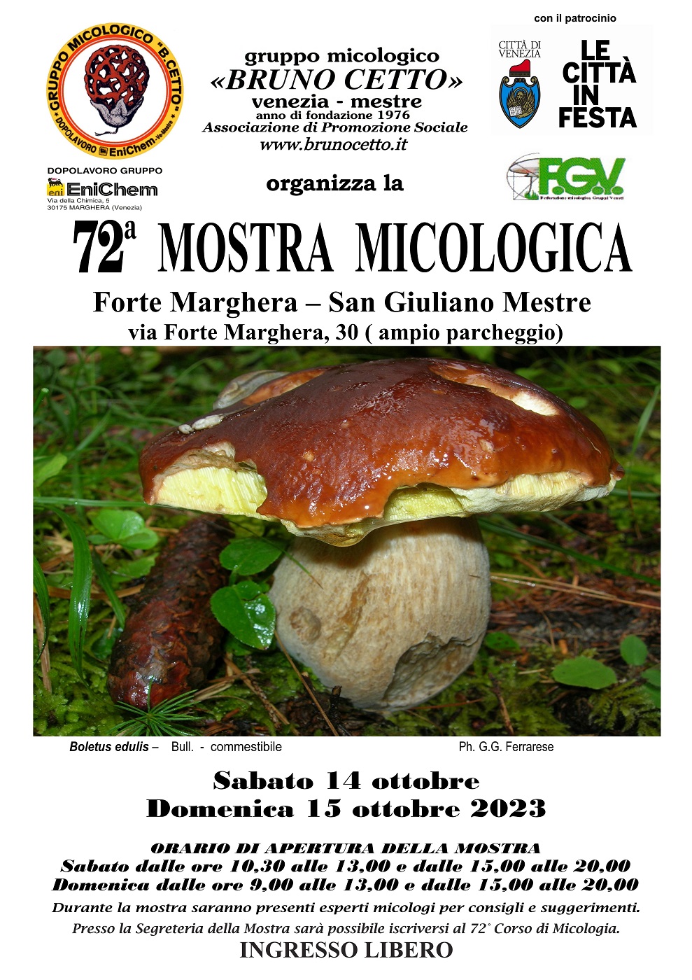 72^ Mostra Micologica